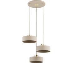 Pakabinama liustra SELIA ant laido 3xE27/15W/230V smėlio/auksinė