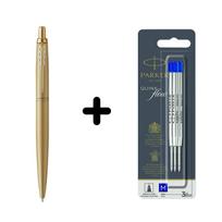 Parker Jotter XL Gold GT Tušinukas + mėlynas tušinuko papildymas (M) 3 vnt.