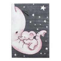 Vaikiškas kilimas rožinės spalvos/pilkos spalvos 140x200 cm Kids – Ayyildiz Carpets