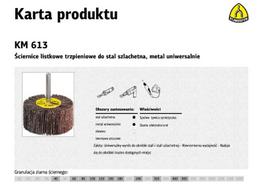 KLINGSPOR lapelinis šlifavimo antgalis 40*30*6 P40 KM613