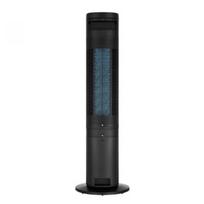Cooling tower fan, 45W, Ion purifying, 2 ice-box, 4l water tank,  3 wind modes: Normal/Sleep/Eco, 3 speeds,  Air flow 300m3/h, 7h timer, Auto swing blades 60, Remote control, Power off memory, black color, 1000x310x310 mm
