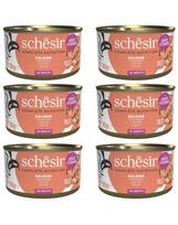 SCHESIR Lašiša katėms skirtoje sriuboje, 6 x 85 g