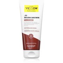 Yellow Professional Color Mask plaukų jungtis atkurianti dažomoji kaukė atspalvis .35 Warm Brown 200 ml