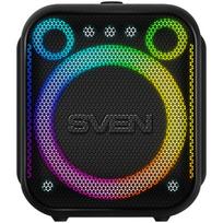 Portable speaker SVEN PS-880, black, power output 110W (RMS), TWS, Bluetooth, FM, USB, microSD, LED