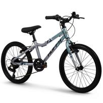 Dviratis „Huffy Literide Alu 20” sidabrinės ir turkio spalvos (23005W)