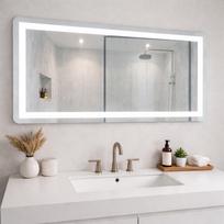 Veidrodis FS612 LED IŠMANUS su funkcija nuo rasojimo, laikrodžiu ir termometru