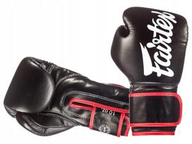 Fairtex bokso pirštinės BGV14 mikropluoštas, juodos-raudonos, 14OZ