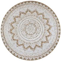 Kilimas, pintas džiutas, raštuotas, 150cm, apvalus