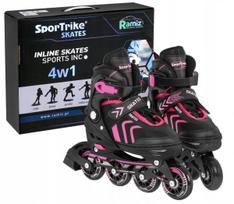 SporTrike ND28_13729_ZSP_HP88-5_S_ROZ riedučiai ir pačiūžos rinkinys