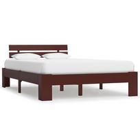 Lovos rėmas, tamsiai rudos sp., 120x200 cm, pušies med. masyvas