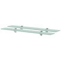 Pakabinamos lentynos, 2vnt., 70x10cm, stiklas, 8mm (243758x2)