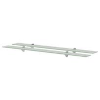 Pakabinamos lentynos, 2vnt., 100x20cm, stiklas, 8mm (243801x2)