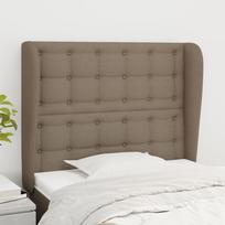 Galvūgalis su auselėmis, taupe, 93x23x118/128cm, audinys