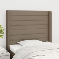 Galvūgalis su auselėmis, taupe, 83x16x118/128cm, audinys