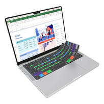 JCPal VerSkin Excel Shortcut Keyboard Protector for MacBook Neo (2026)/Pro 14 (M1-M5)/Pro 16 (M1-M5)/Air 13 (M2-M5)/Air 15 (M2-M5)