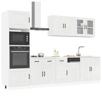 Virtuvinių spintelių komplektas, 7 dalių, Kalmar, balta