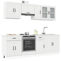 Virtuvinių spintelių komplektas, 8 dalių, Lucca, balta