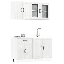 Virtuvinių spintelių komplektas, 4 dalių, Lucca, balta