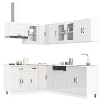 Virtuvinių spintelių komplektas, 11 dalių, Lucca, balta