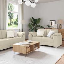 Sofa 2 pcs Tamsiai žalia 219 x 80 x 82 cm audinys