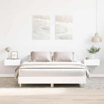 Lovos rėmas be čiužinio, baltos, 150x200cm, apdirbta mediena