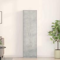 Spinta Betono pilka 55 x 25 x 189 cm Apdirbta mediena