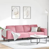Svetainės sofa Rožinė 250 x 77 x 76 cm