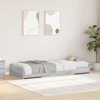 Lovos rėmas Pilkas Sonoma 90 x 200 cm Apdirbta mediena