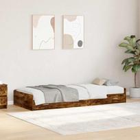 Lovos rėmas Rūkyta ąžuolas 80 x 200 cm Apdirbta mediena