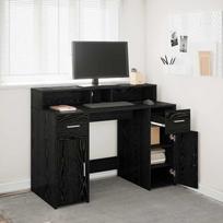 Stalas juoda ąžuolo 120 x 55 x 91 cm Apdirbta mediena