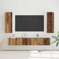 TV spintelių komplektas 5 pcs Senovinis medis Apdirbta mediena