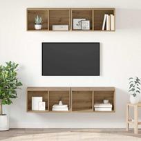 TV spintelių komplektas 4 pcs Amatininkų ąžuolas