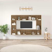 TV spintelių komplektas 4 pcs Ruda 37 x 37 x 142,5 cm