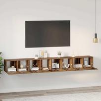 TV spintelių komplektas 4 pcs Senovinis medis 60 x 30 x 30 cm