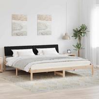 Lovos rėmas Ruda ir juoda 200 x 200 cm Pušies masyvas