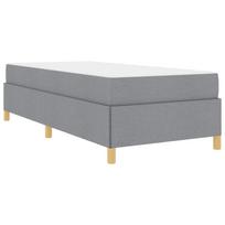 Lovos rėmas su čiužiniu Šviesiai pilka 80 x 200 cm audinys