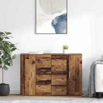 Šoninės lentynos Corona 2 pcs Senovinis medis 59 x 39 x 80 cm