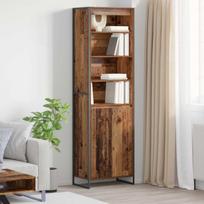 Aukšti spintelės 2 pcs Senovinis medis 60 x 36 x 200 cm