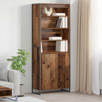 Aukšti spintelės 2 pcs Senovinis medis 79 x 36 x 200 cm