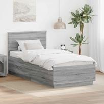 Lovos rėmas Pilkas Sonoma 70 x 190 cm Apdirbta mediena
