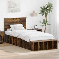 Lovos rėmas Rūkyta ąžuolas 75 x 190 cm Apdirbta mediena