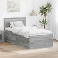 Lovos rėmas Pilkas Sonoma 75 x 190 cm Apdirbta mediena