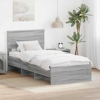 Lovos rėmas Pilkas Sonoma 80 x 200 cm Apdirbta mediena