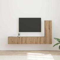 TV spintelių komplektas 3 pcs Amatininkų ąžuolas