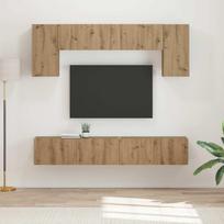 TV spintelių komplektas 4 pcs Senas medis Apdirbta mediena