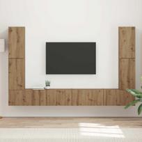 TV spintelių komplektas 8 pcs Amatininkų ąžuolas