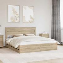 Lovos rėmas Sonoma ąžuolas 200 x 200 cm Inžinerinė mediena