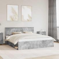 Lovos rėmas Betoninė 180 x 200 cm Kietos pušies mediena