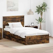 Lovos rėmas Rūkyta ąžuolas 100 x 200 cm Inžinerinė mediena