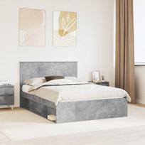 Lovos rėmas Betoninė 140 x 190 cm Kietos pušies mediena